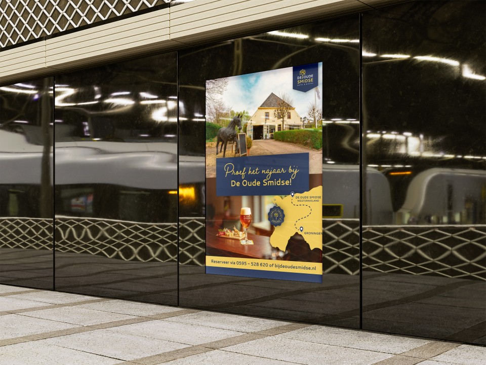 De Merkstudio Poster voor de campagne van De Oude Smidse