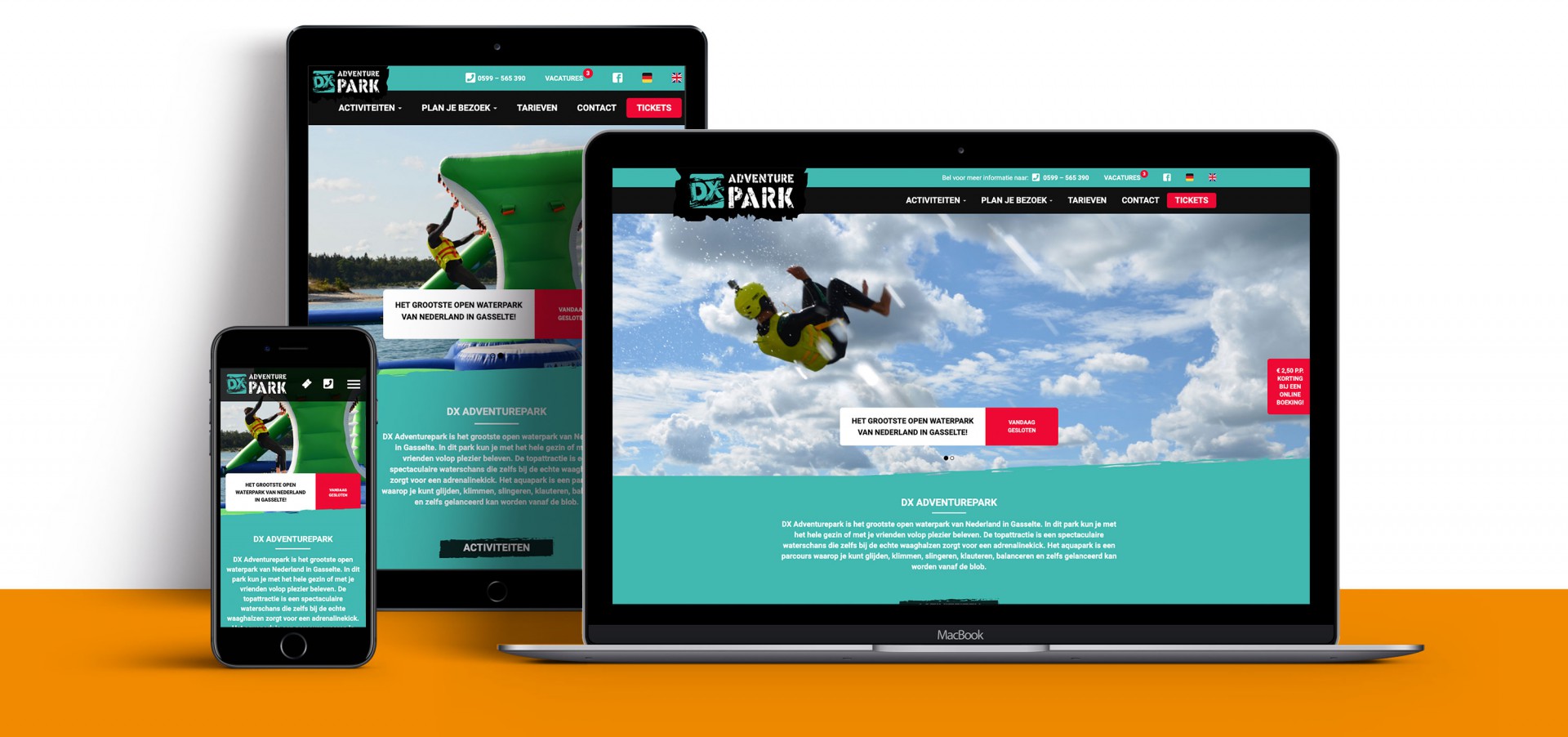 DX Adventurepark nieuwe website
