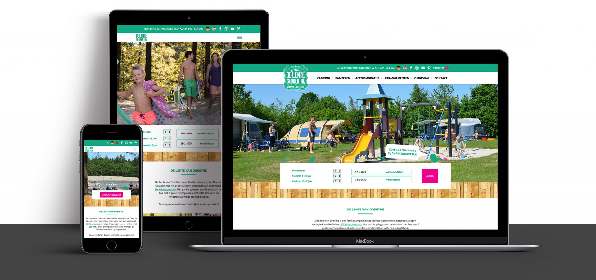 Responsice website de lente van drenthe