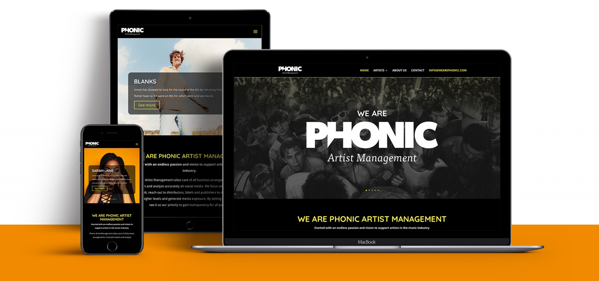 Website phonic De Merlstudio