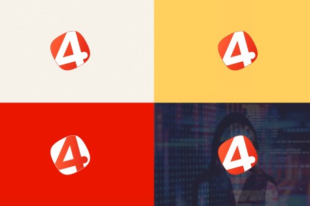 beeldmerk en logo ontwerp voor 4uComIT door de Merkstudio 