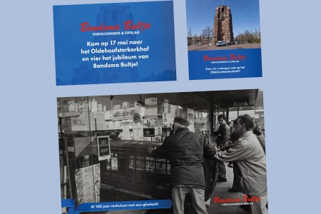 Bijpassend promotiemateriaal voor campagne