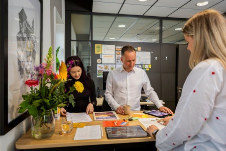Het team van De Merkstudio
