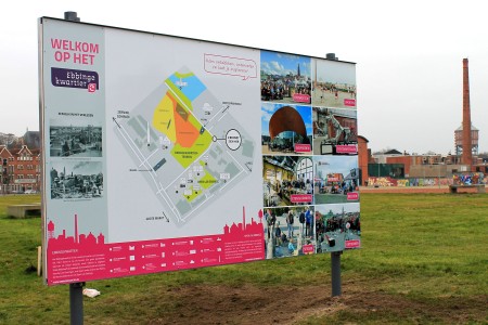 Informatiebord Ebbingekwartier Groningen