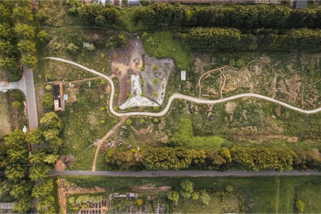 Plattegrond moestuin plukn 
