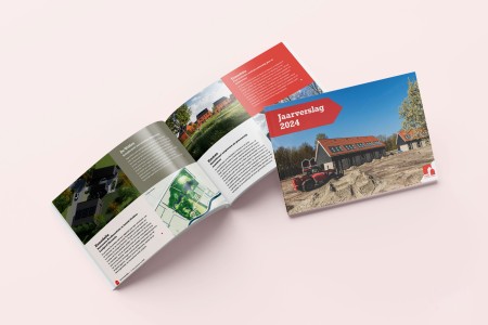 Ontwerp jaarverslag in magazine-stijl