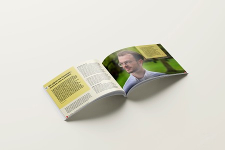 Ontwerp jaarverslag in magazine-stijl