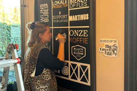 Illustraties op krijtbord tekenen