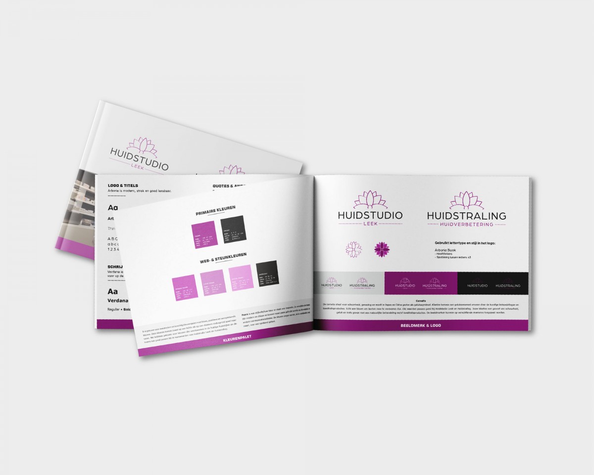 Huidstudio Leek Huidstraling Huisstijlhandboek 8.6