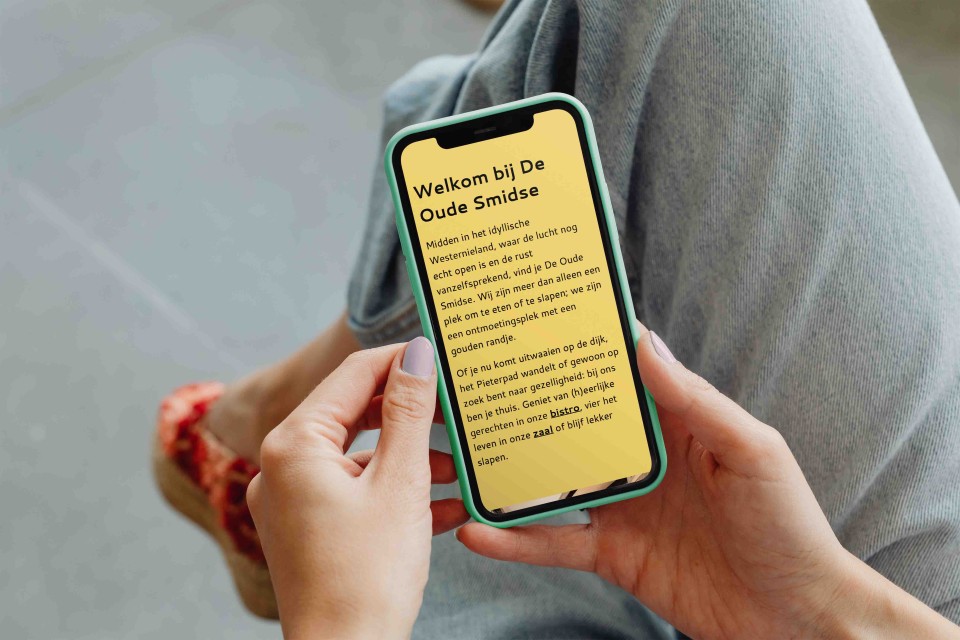 Telefoon website De Oude Smidse v2