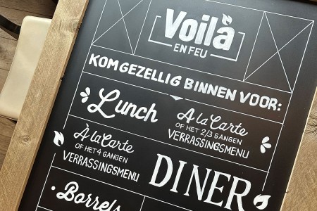 Krijtbord Voila