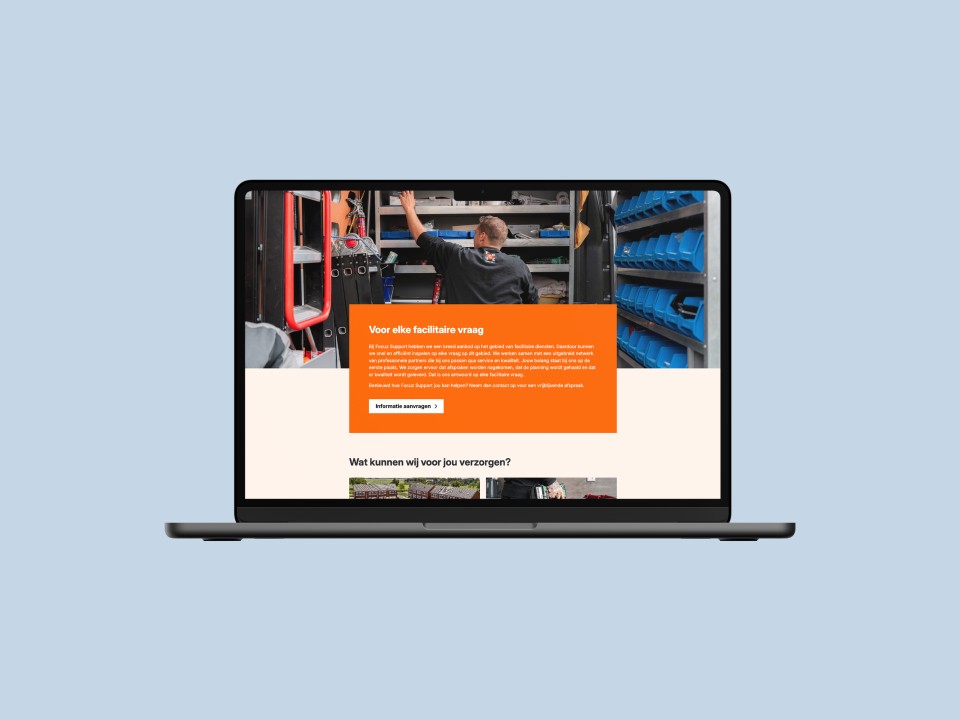 Website van Focuz Support 2 v5