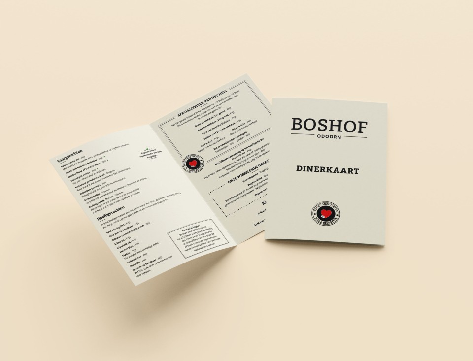 menukaart voorbeeld De Merkstudio