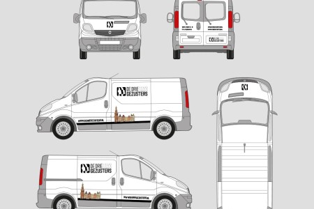 Ontwerp bedrijfswagen De Drie Gezusters
