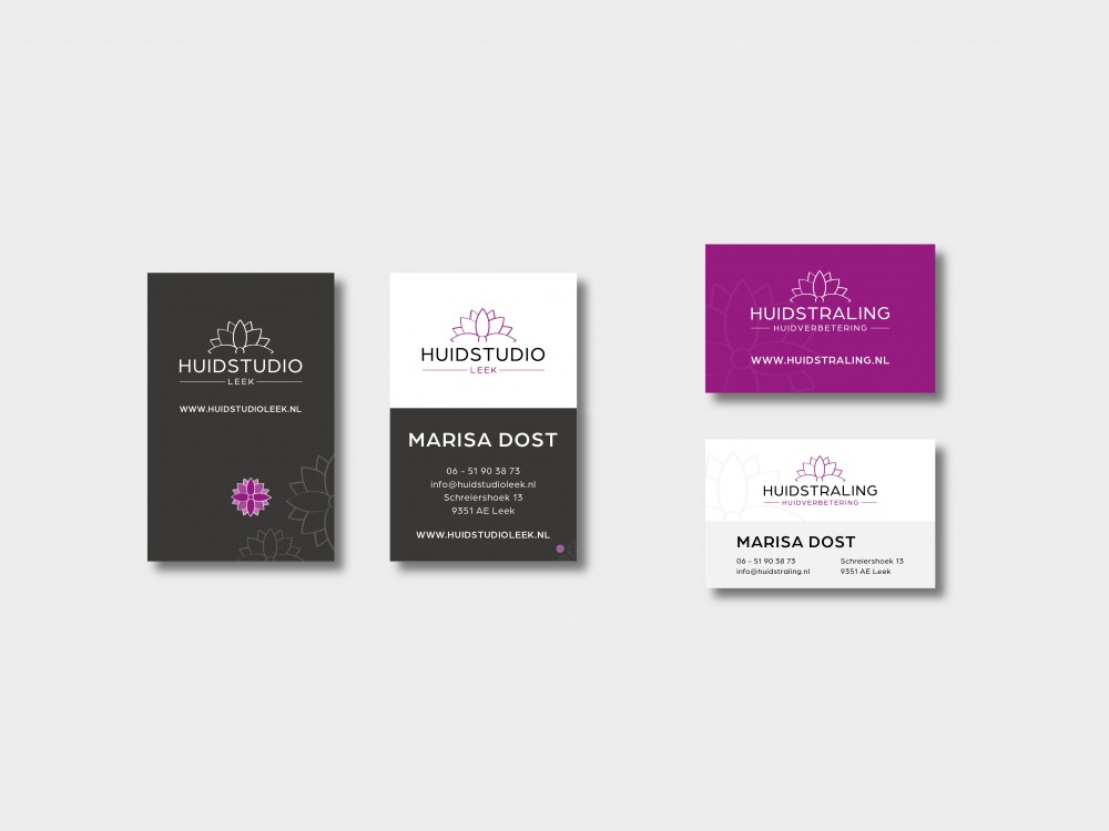 Huidstudio Leek Huidstraling Visitekaarten 8.6.23