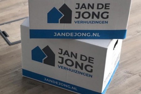Ontwerp verhuisdoos Jan de Jong Verhuizingen