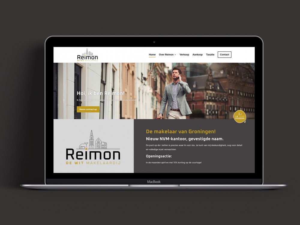 Website Reimon de Wit Makelaardij