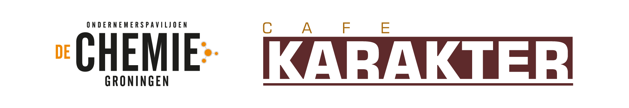 Logo Café Karakter en De Chemie