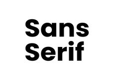 Sans Serif